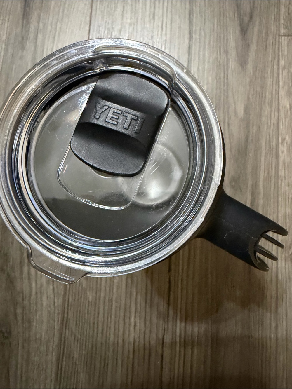 Yeti White Travel Mug with Black Handle and Bands - Picture 5 of 10